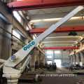 2T5M Small Marine Fixed Boom Yacht Deck Cargo Crane With Hydraulic Luffing